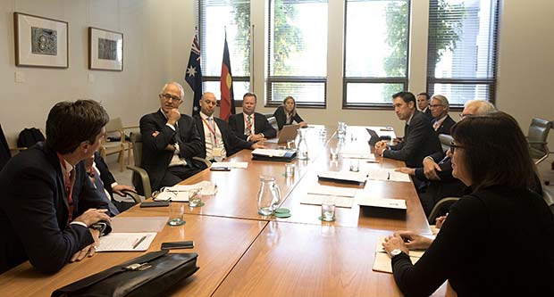 COMPPS CEOs meeting with Prime Minister Malcolm Turnbull